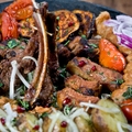 Ассорти шашлыков на мангале 